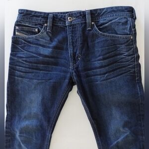 Diesel Jeans Mens 31x30 Actual 34 X 27 Blue Thavar Slim Skinny Denim Made In USA